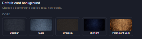 5 Core Backgrounds